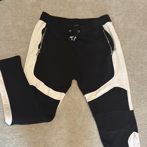 Balmain Black and White Joggers